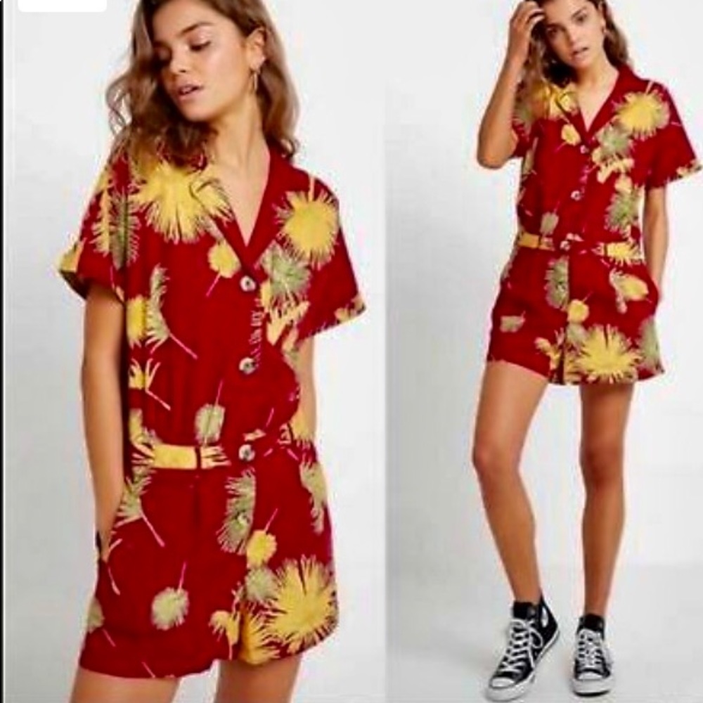 Free People Malibu Button Front Romper NWT Small